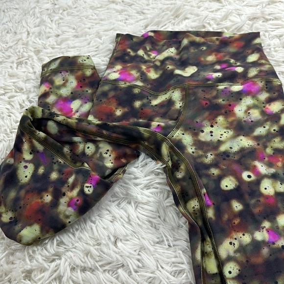 Lululemon Align High-Rise Pant 25" Soft Focus Splatter Green Multi - Picture 2 of 5